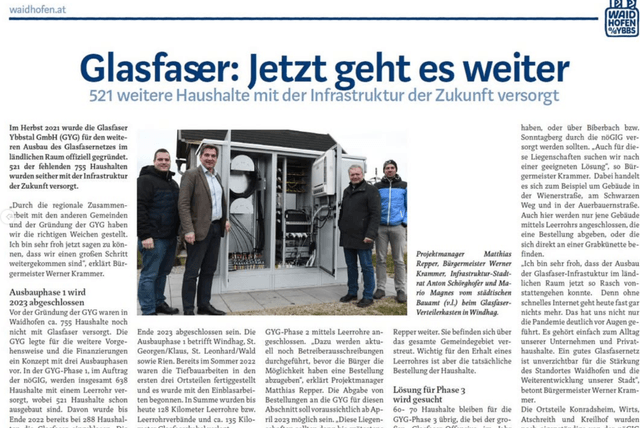 Zeitungsartikel über OfficeToGo