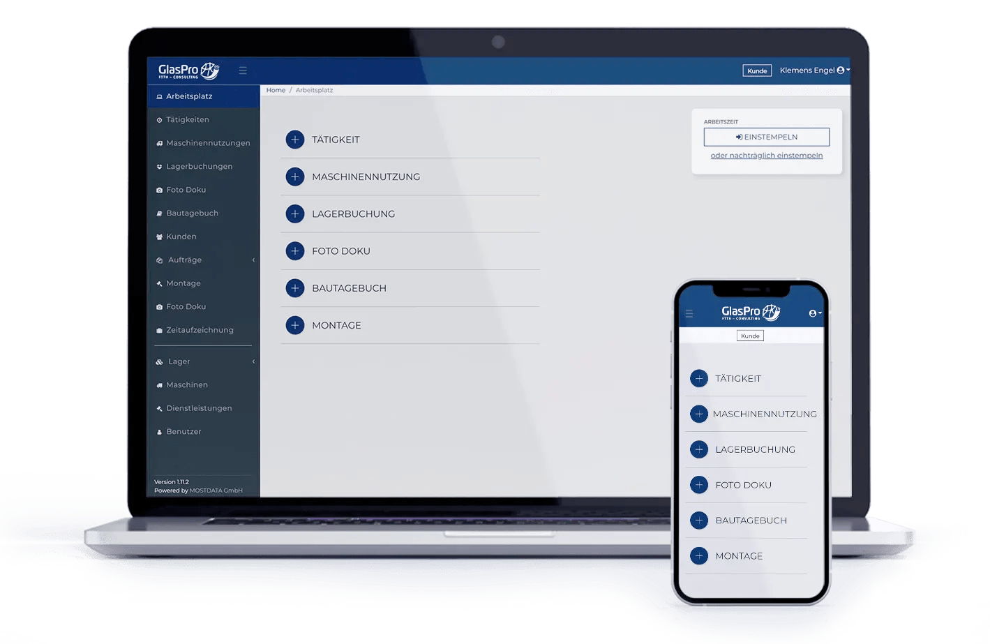 GlasPro Webportal