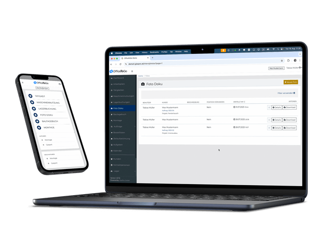 OfficeToGo auf verschiedenen Geräten
